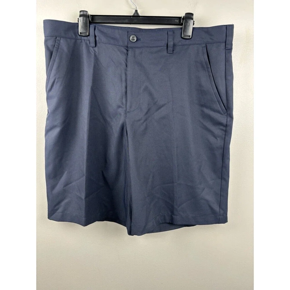 IZOD Golf Mens Blue Shorts Size 38 (40) Chino Polyester